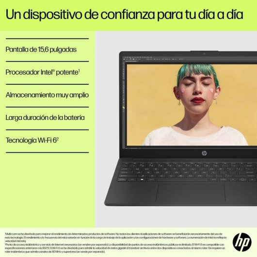 HP 15-fd0061ns 15.6? Intel Core i7 1355U 8GB 512GB SSD Wi-Fi 6E Windows 11 Plata