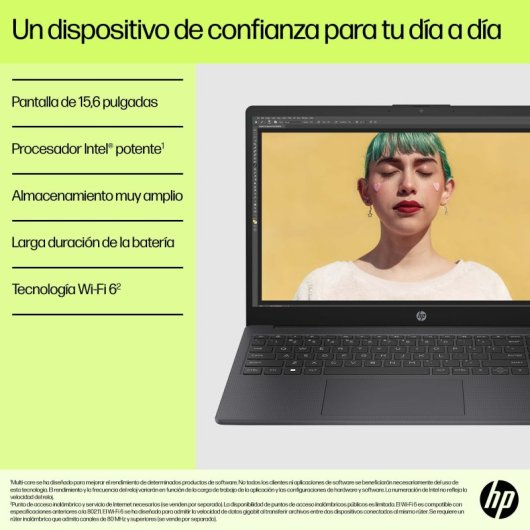 Portátil HP 15-fd0142ns 15.6" Intel Core i7-1255U 16GB 512GB SSD FHD Windows 11 Azul Lunar