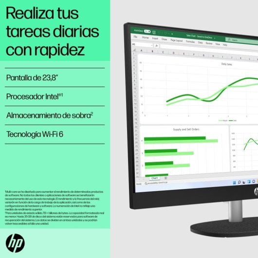 PC Sobremesa HP All-in-One Intel Core i5-1335U 16GB 512GB SSD FHD Wi-Fi 6 Blanco