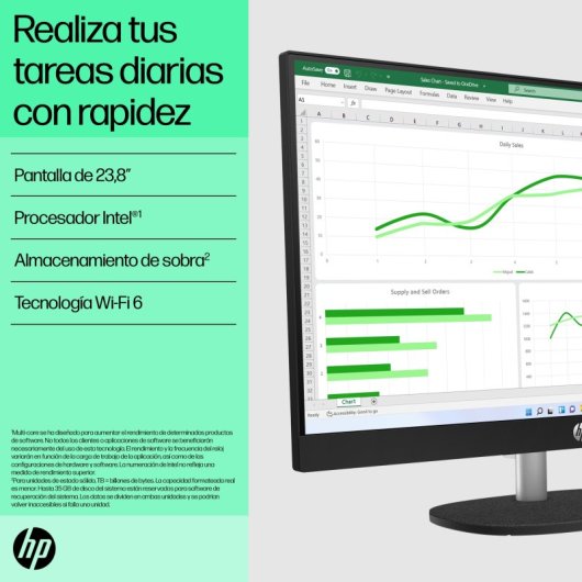 PC Sobremesa HP 24-cr0050ns i5-1335U 16GB 512GB SSD FHD IPS WiFi6 Sostenible