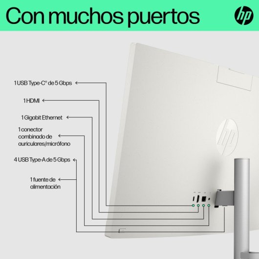 PC Sobremesa HP 24-cr0050ns i5-1335U 16GB 512GB SSD FHD IPS WiFi6 Sostenible
