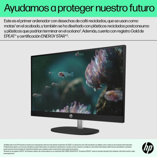 PC Sobremesa HP 24-cr0050ns i5-1335U 16GB 512GB SSD FHD IPS WiFi6 Sostenible