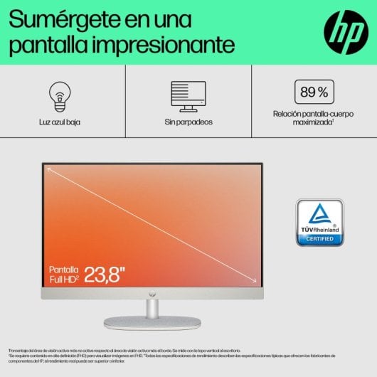 All in One HP 24-cr0110ns AMD Ryzen 5 7520U 16GB 1TB SSD 23.8" FHD