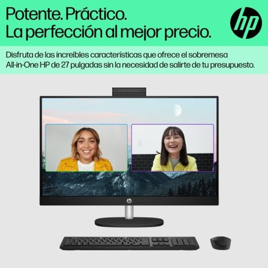 HP All-in-One 27 Ryzen 3 7320U 8GB 512GB SSD WiFi 6 Desktop-PC Weiß