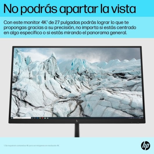 HP E-Series E27k G5 27" 4K 60Hz IPS USB-C Altura Ajustable VESA Altavoces Energy Star