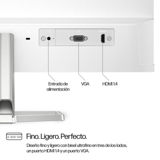 HP Serie 5 23.8" 1080p 100Hz IPS Micro-Edge Flicker Free Low Blue Light Plata