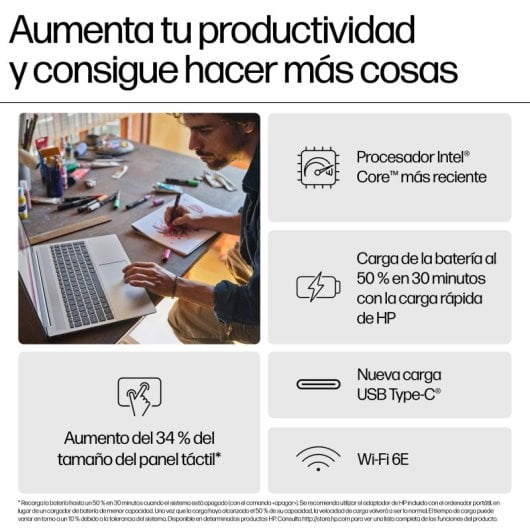 HP Pavilion 16-af0026ns 16? Intel Core i7 16GB 512GB SSD  Windows 11 Home Azul
