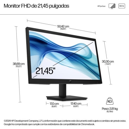 HP Series 3 Pro 322pv 21.4" 1080p 100Hz VA Mate Flicker Free Low Blue Light VESA HDMI