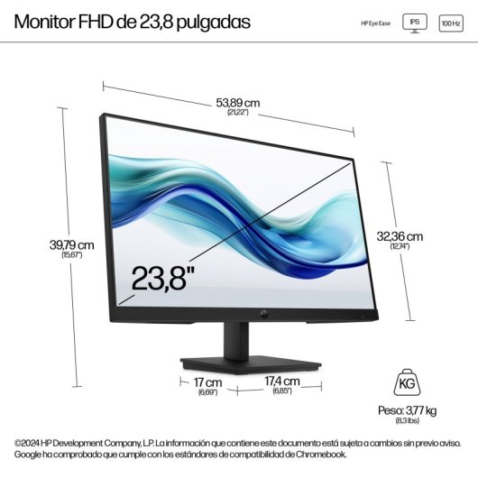HP 324pf 23,8″ FHD 100 Hz IPS antireflet à cadre fin