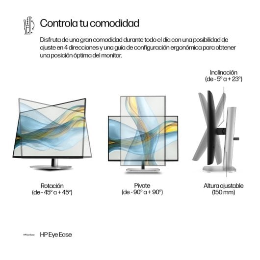 HP 524 pn 24″ WUXGA 100Hz IPS USB-A HDMI DisplayPort Pivot Blendfrei