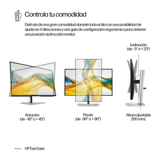 HP 27? QHD 100Hz IPS Altura Ajustable USB HDMI DisplayPort VESA Flicker Free