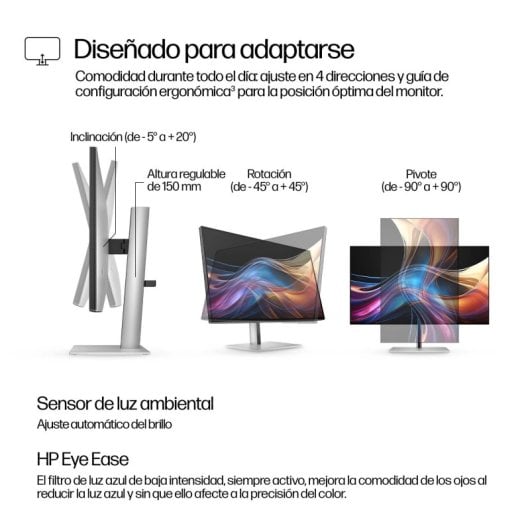 Monitor HP Series 7 Pro 727pq 27" QHD 2560x1440 120Hz IPS Black FreeSync Premium DisplayHDR 400