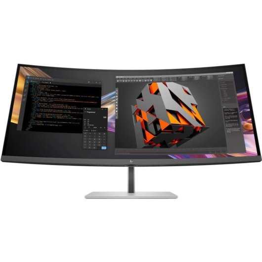 Monitor HP 738pu 37,5" WQHD+ 60Hz IPS Black Curved Thunderbolt 4 HDR400 5ms Lautsprecher