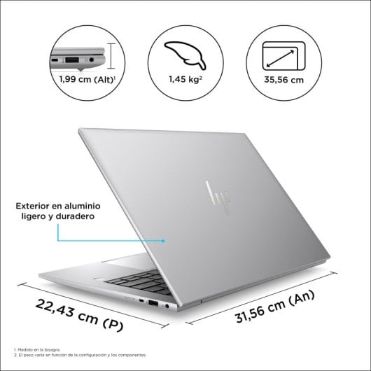 Portátil HP ZBook Firefly G10 14″ i7-1365U 16GB 512GB SSD RTX A500 W11Pro Prata