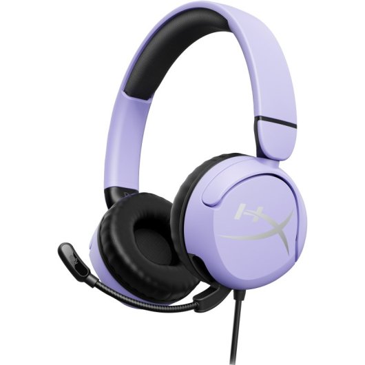 Headset gaming HyperX com fio de 3,5 mm com cancelamento de ruído ativo e microfone dobrável