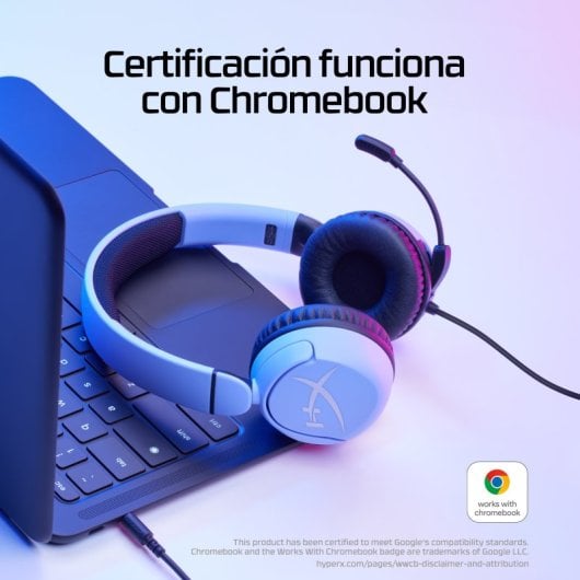 Headset gaming HyperX com fio de 3,5 mm com cancelamento de ruído ativo e microfone dobrável