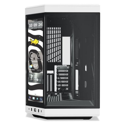 Caja HYTE Y70 Touch Infinite Negro/Blanco Display IPS 14.9” EATX Vidrio Templado