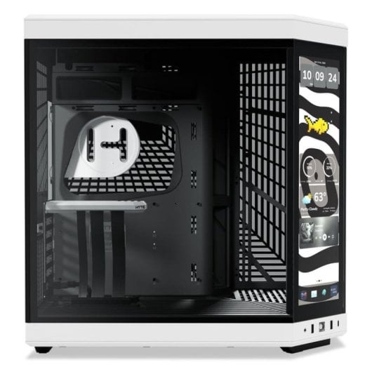 Caja HYTE Y70 Touch Infinite Negro/Blanco Display IPS 14.9” EATX Vidrio Templado