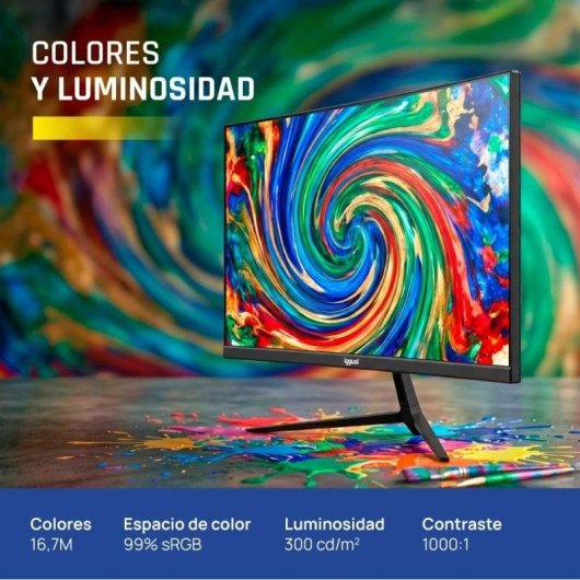 Monitor iggual IGG319413 23.8" IPS FHD 1080p 120Hz 1ms VGA HDMI Slim