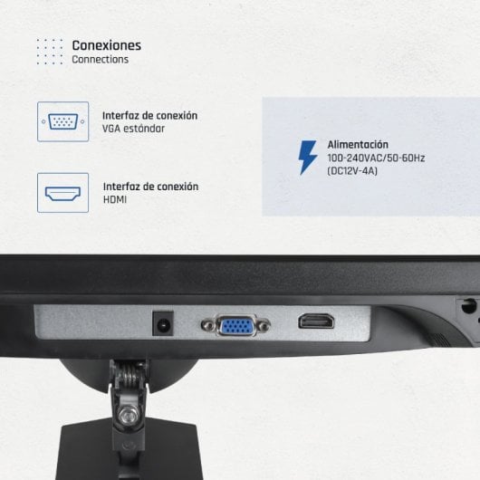 Monitor iggual 27″ FHD 100Hz IPS Pivotante Marco Ultrafino VESA Ajuste Altura