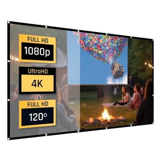 Proyector iggual 720p 120 Lúmenes LCD MP720p Wifi 6 Bluetooth Android 11 Corrección ±40°