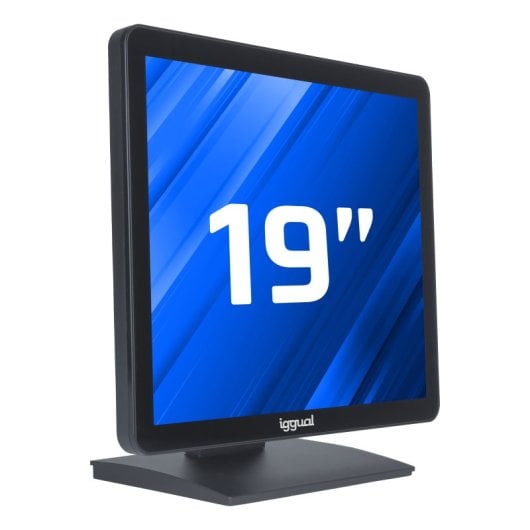 Monitor iggual MTL19X 19" Touchscreen 1280x1024 HDMI VGA USB Zwart