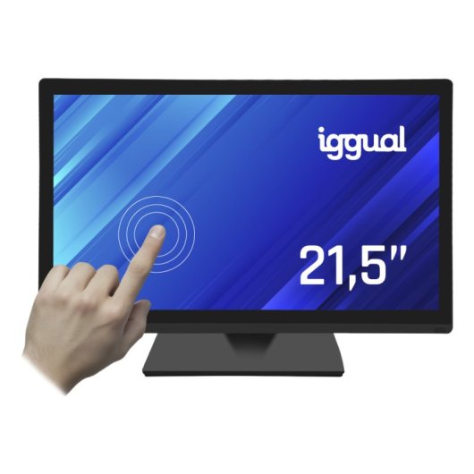 iggual MTL21PX 21,5″ Full HD 250cd/m² kapazitiver 1000:1 VGA/HDMI/USB2.0 Touch-Monitor