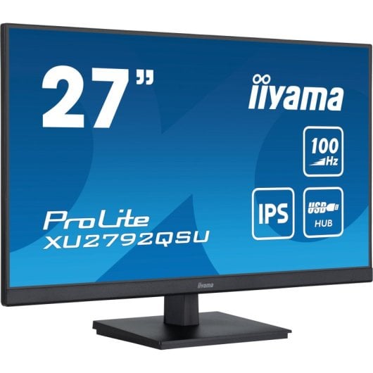 Monitor Iiyama 27″ 2560x1440 100Hz IPS FreeSync USB VESA Colunas