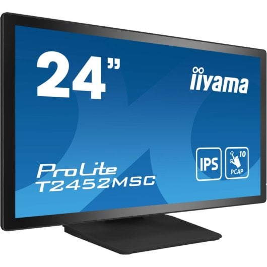 Iiyama T2452MSC-B1 23,8″ 1080p IPS 10-Punkt-Touch PCAP-Lautsprecher USB HDMI VESA