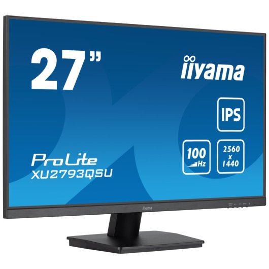 Monitor iiyama 27? 2560x1440 100Hz IPS LED FreeSync Altavoces USB HDMI DisplayPort VESA
