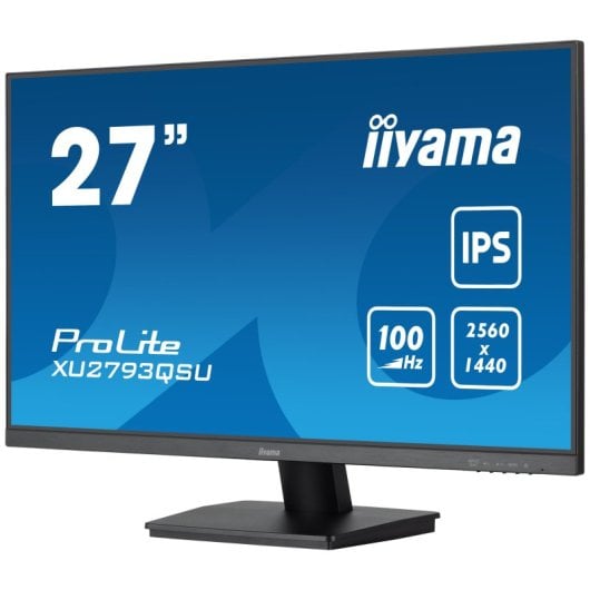 Monitor iiyama 27? 2560x1440 100Hz IPS LED FreeSync Altavoces USB HDMI DisplayPort VESA