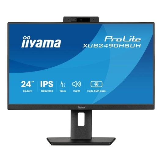 iiyama XUB2490HSUH-B2 24" IPS FullHD 100Hz Lautsprecher FreeSync Webcam