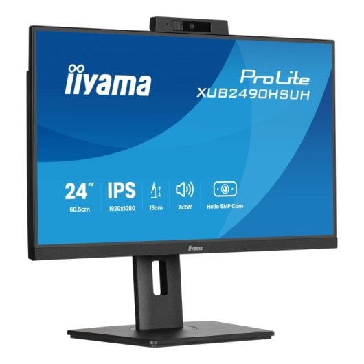iiyama XUB2490HSUH-B2 24" IPS FullHD 100Hz Lautsprecher FreeSync Webcam