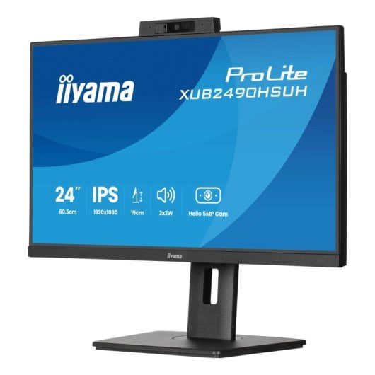 iiyama XUB2490HSUH-B2 24" IPS FullHD 100Hz Lautsprecher FreeSync Webcam