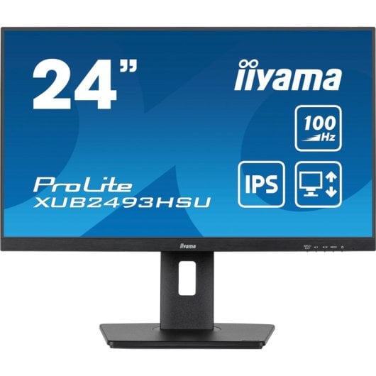iiyama XUB2493HSU-B7 23,8" IPS FullHD 100Hz Altifalantes de altura ajustável Sincronização adaptável