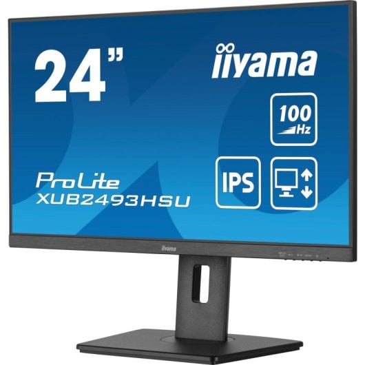 iiyama XUB2493HSU-B7 23,8" IPS FullHD 100Hz Altifalantes de altura ajustável Sincronização adaptável