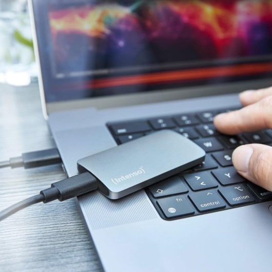 Disco Duro Intenso TX800 500GB SSD USB Tipo C 2.1Gbit/s Aluminio Antracita + Cable