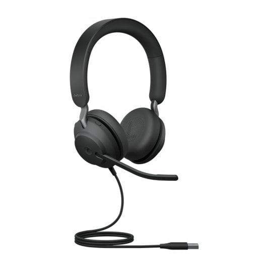 Auriculares Jabra con cable USB tipo A, diadema binaural y micrófono boom