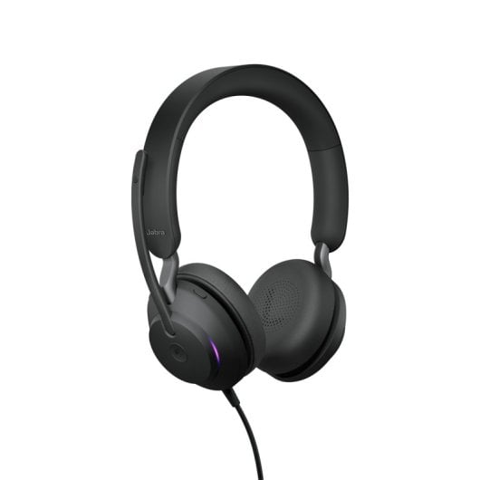 Auriculares Jabra con cable USB tipo A, diadema binaural y micrófono boom