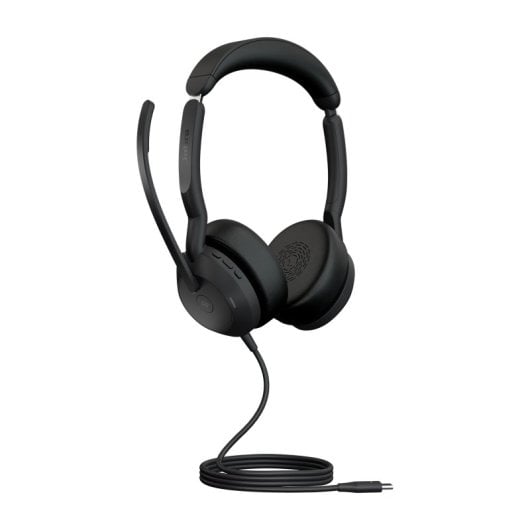 Auriculares Jabra con cable USB-C y Cancelación activa de ruido, micrófono boom