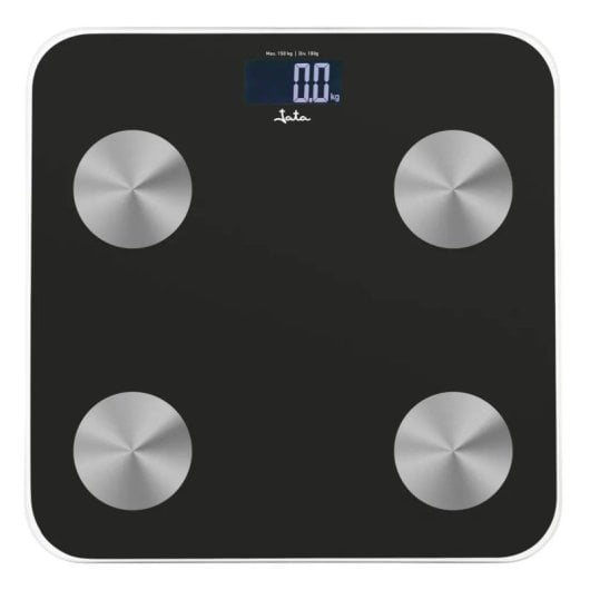 Báscula personal electrónica Jata Precisión 100g Vidrio templado 180kg IMC 15 usuarios LCD