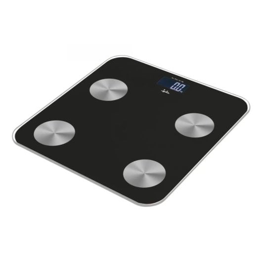 Báscula personal electrónica Jata Precisión 100g Vidrio templado 180kg IMC 15 usuarios LCD