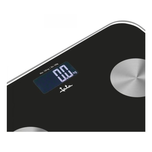 Báscula personal electrónica Jata Precisión 100g Vidrio templado 180kg IMC 15 usuarios LCD