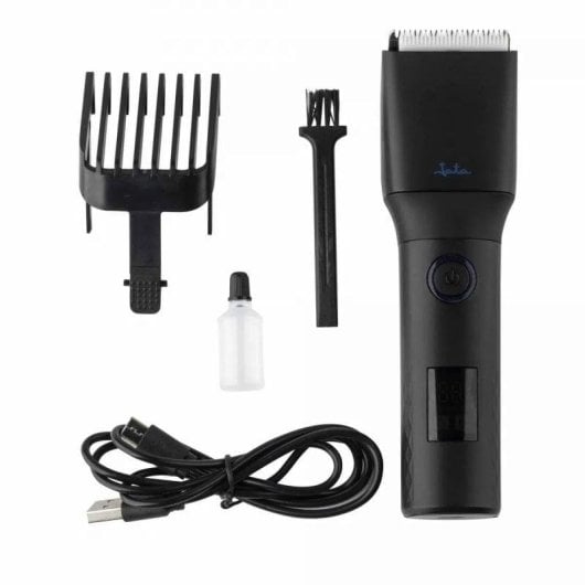 Tondeuse Jata JBCP3700 7 hauteurs Acier inoxydable LED 100 min Noire