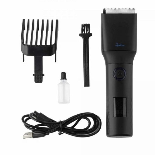 Tondeuse Jata JBCP3700 7 hauteurs Acier inoxydable LED 100 min Noire