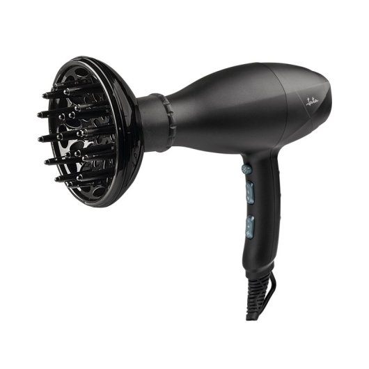 Jata 2600 W Schwarzer Haartrockner mit 2 Geschwindigkeiten, 3 Heizstufen, AC-Motor, Ionenfunktion