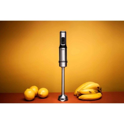 Batidora de imersão Jata 1200W aço inoxidável 4 lâminas turbo ergonómica