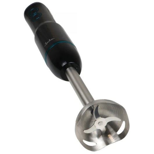 Batidora de inmersión Jata 500W 2 velocidades negro acero inoxidable picahielos turbo