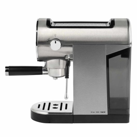 Cafetera Semi-automática Jata 0,9L 20 bares con vaporizador y calentador de tazas