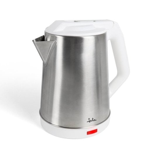 Jata Chaleira em Aço Inoxidável 2L Branco 1500W Base 360º Proteção contra Sobreaquecimento